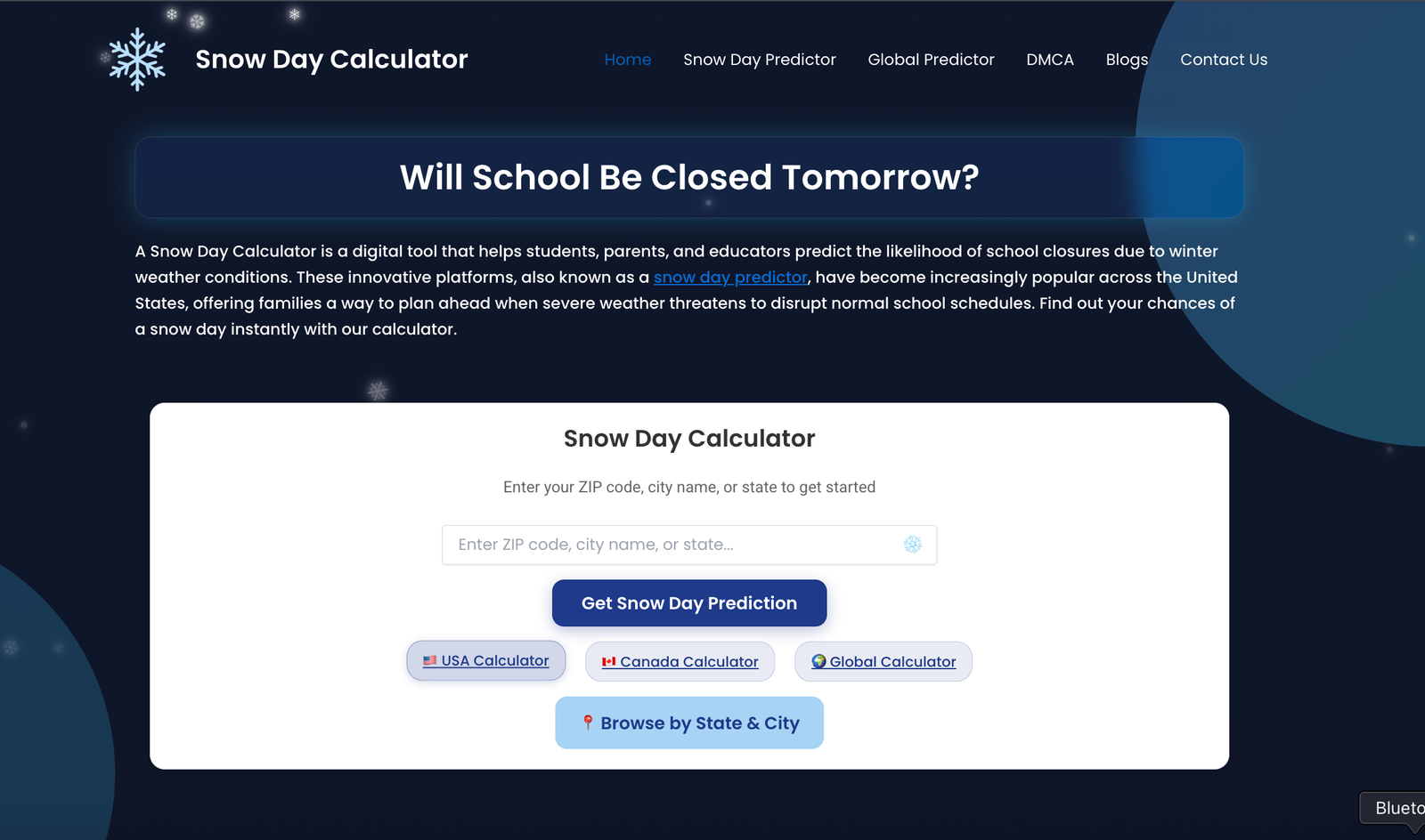 Snow Day Calculator